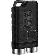 BORUIT V3 Small Powerful EDC Flashlight with Red UV Blue Light -Super Bright 900LM Rechargeable M...