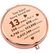 13th Birthday Gifts for Girls 13 Years Old Girl Birthday Gift Compact Makeup Mirror for Bestie Si...