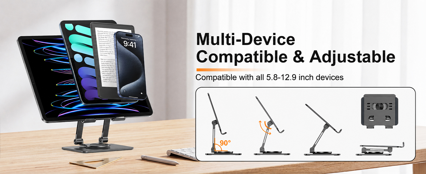 Adjustable Tablet Stand for Desk