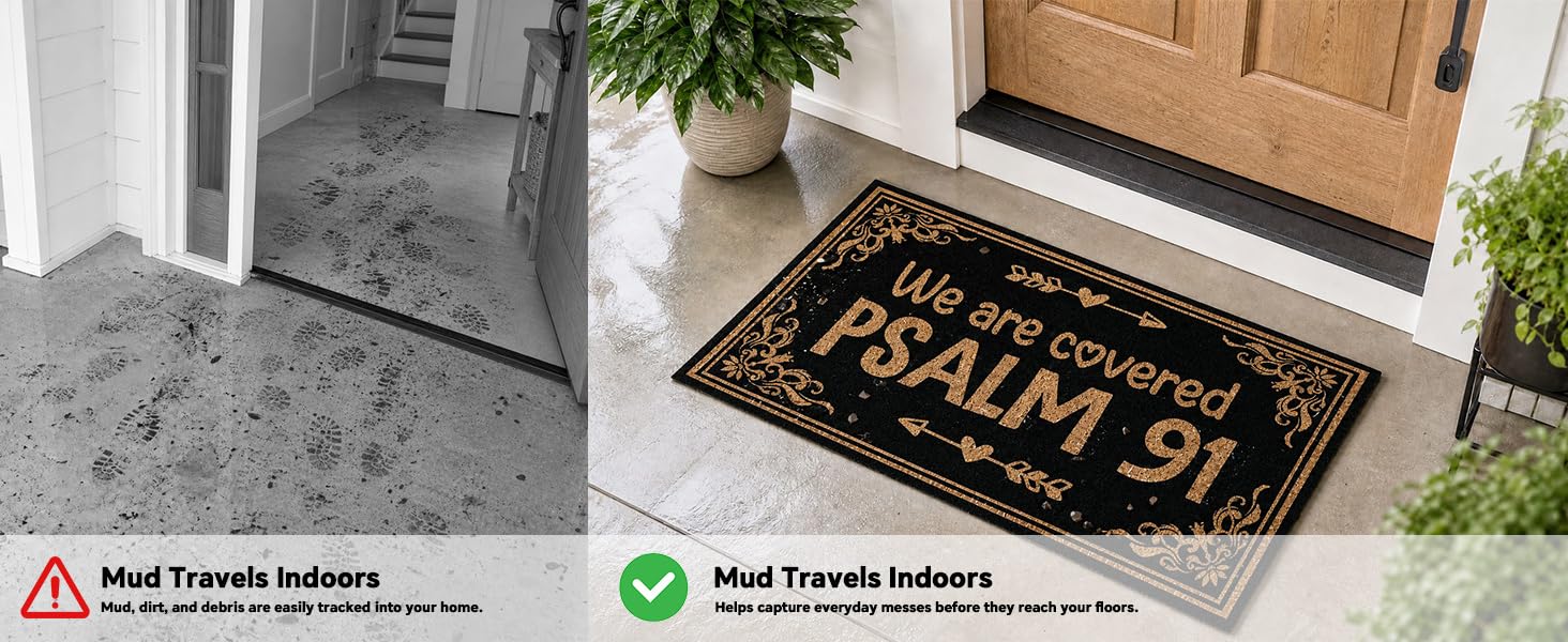 Doormat for Front Door Indoor Outdoor Porch Entrance Entryway for Home Entrance High Traffic