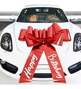 Happy Birthday Car Bow,30 Inch Big Car Bow for car,new House,Birthday Gift,Birthday Party and Oth...