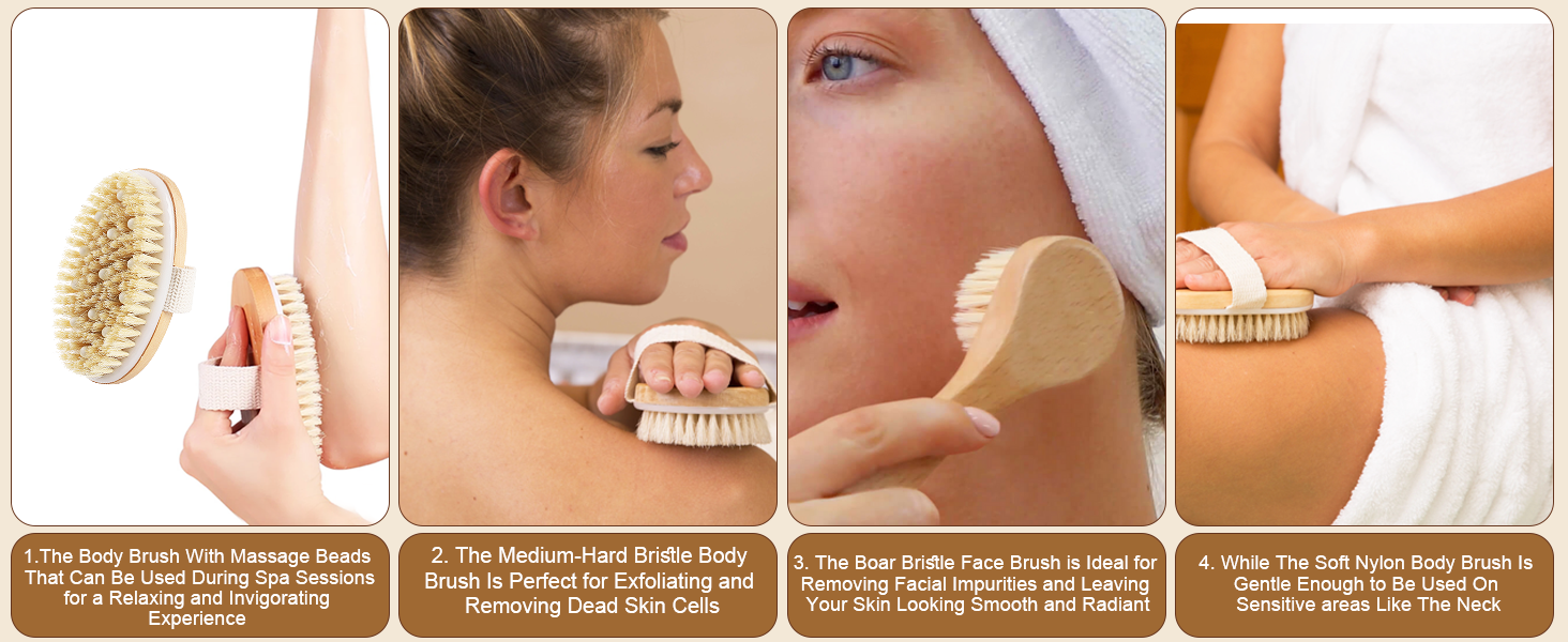 body brush with face brush