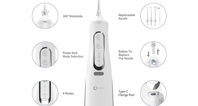R REVA Dental Water Flosser - M209