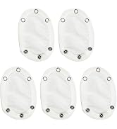 5 Pcs White Baby Jumpsuit Diaper Infant Romper Length Extender Bodysuit Snap Button Extended Diap...