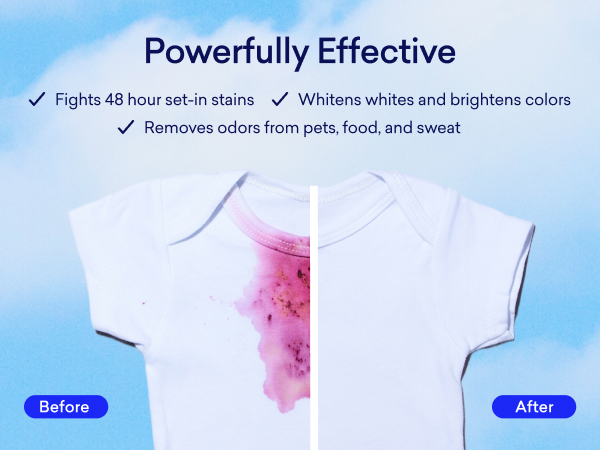 Blueland Oxy Laundry Booster Before/After
