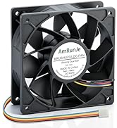 AmRunJe 120mm x 38mm PWM 4Pin Computer Fan 12v DC Dual Ball Bearing Cooling Fan for CPU Server CP...