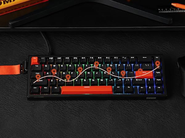 HE68 Wired Magnetic Gaming Keyboard