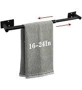 Vanloory Self Adhesive Bath Towel Bar, Stainless Steel Towel Racks for Bathroom Sticky & Wall Mou...