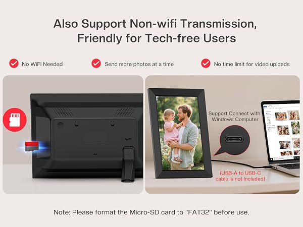 frameo digital frame wifi picture photo video share moment from phone