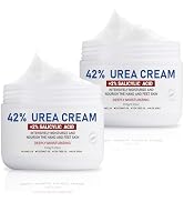 OUKEYA Urea Cream 42% plus Salicylic Acid 2% Net 5.29 Oz for Dry Cracked Feet,Heels,Knees,Elbows,...