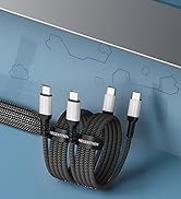 NEGENTTREN USB C to C Cable 60W (6.6FT, 2Pack), Type C Charger Cord Nylon Braided USB C Cable 5A ...