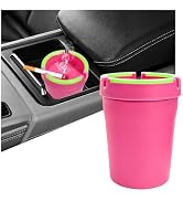 Gdnecad Smokeless Ashtray, Smell Proof Glow in The Dark Car Cigarette Ash Tray Cup Holder with Li...