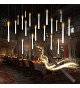kakoya Flameless Floating Candles with Wand,20 Pcs Magic LED Hanging Taper Candles,Flickering Bat...