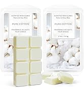 SCENTORINI Wax Melts, Summer Scented Wax Cubes, Cotton Scent Soy Wax Melts Strong Scent, for Wax ...