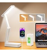 Rechargeable Lamps Cordless Lamps,6000mAh Battery Powered Lamp,3 Colors+Dimmable Desk Light,Recha...