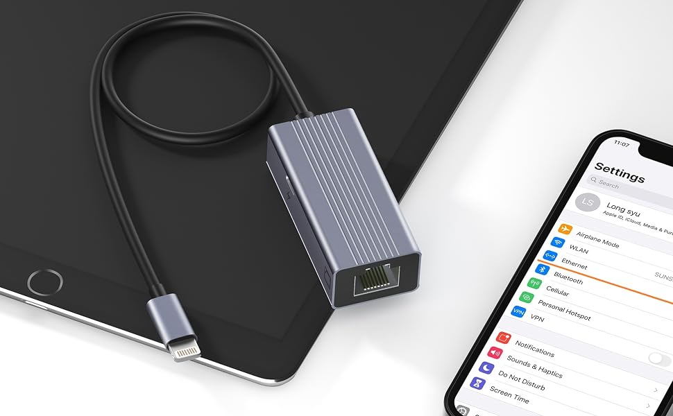 Lightning to RJ45 Ethernet Adapter