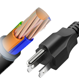 led power supply with 3 prong us plug