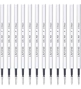 Black Gel Pens Refills, 12 Pack Retractable Gel Ink Pen Refills Bulk, Fine Point 0.5mm Tip Smooth...