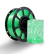iBOSS Flash Point Series Filament, PLA Plus Clear Green 3D Printer Filament 1.75mm, Transparent P...