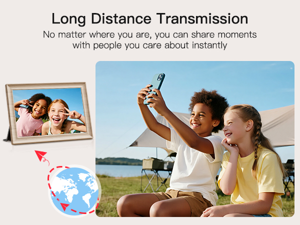 frameo digital frame wifi picture photo video share moment from phone