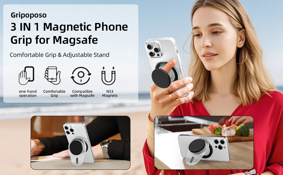 magnetic phone grip