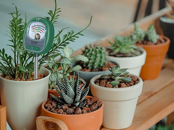 4in1 soil moisture meter for indoor plants garden soil ph tester kit