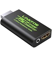 LiNKFOR PS2 to HDMI Converter for Sony Playstation 2 PS2 to HDMI Adapter with 3.5mm Headphone Aud...