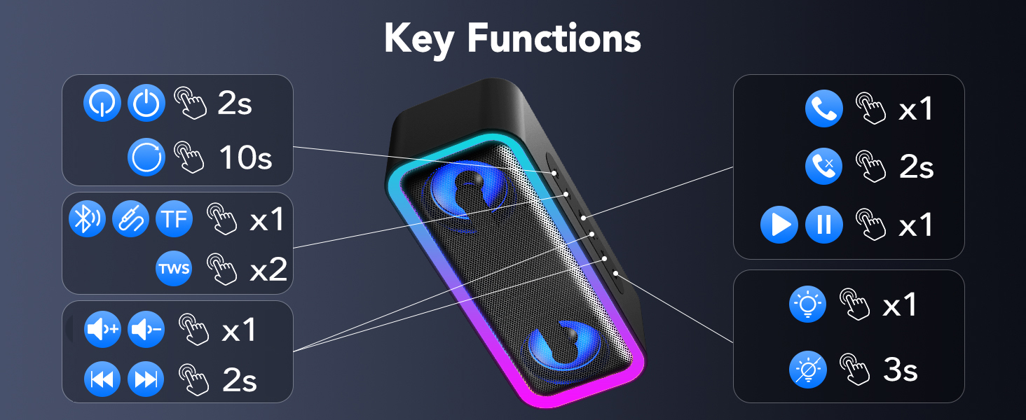 wireless speakers with bluetooth-party speaker bluetooth waterproof-waterproof bluetooth speaker