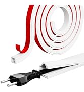 39" Flexible Silicone Cord Hider for 1 Cable,Small Side-Opening Cord Covers for Wires on Wall,Sel...