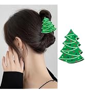 1Pcs Christmas Hair Claw Clips Green Hair Clips Christmas Trees Design Nonslip Hair Jaw Clips Acr...