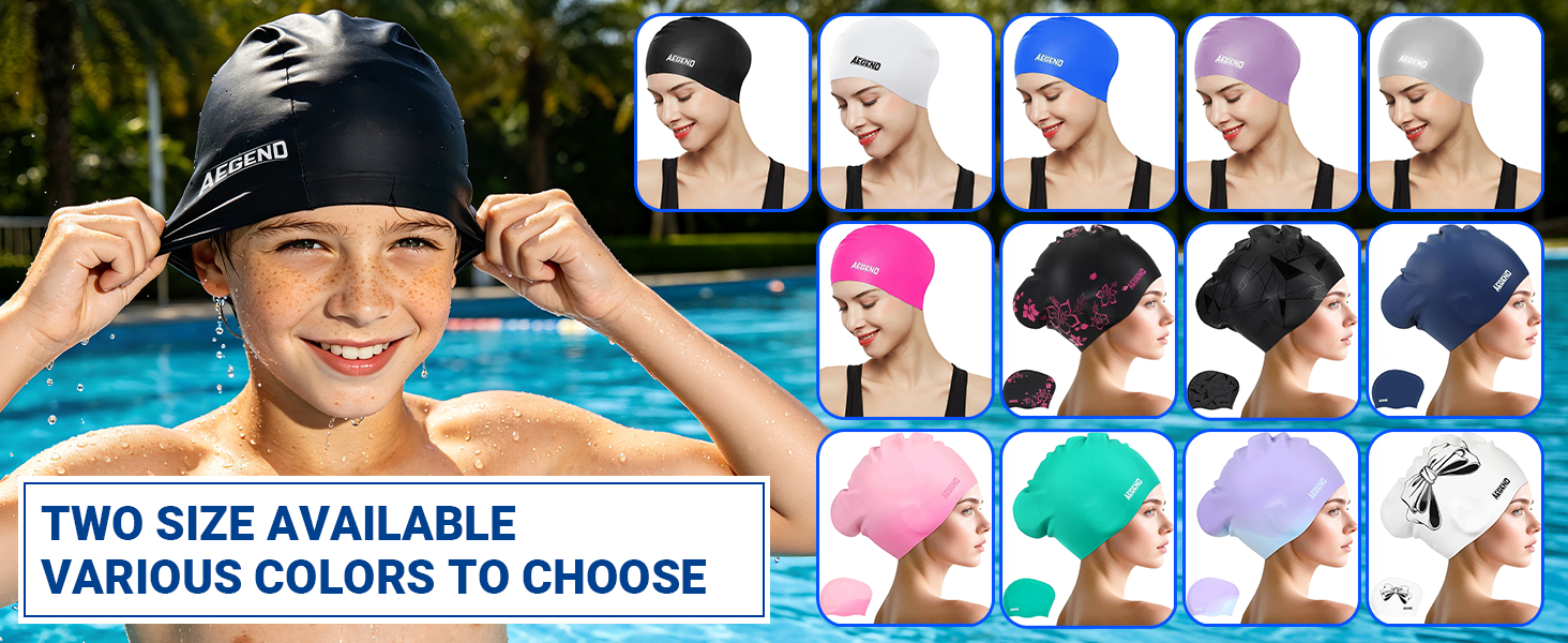 swim cap for long hair