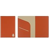 Fenice Plane Simple Passport Cover Holder Wallet Case for Travel Essential RFID Blocking Vegan Le...