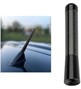 Gdnecad Car Short Antenna, 1.37 Inch Mini Aluminum Alloy Car Aerial Antennas for AM/FM Radio Rece...