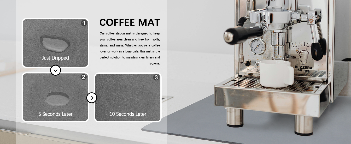 spill coffee mat