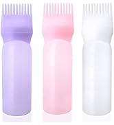 Cosywell Root Comb Applicator Bottle 6 Ounce Hair Dye Applicator Brush 3 Pack Applicator Bottle f...