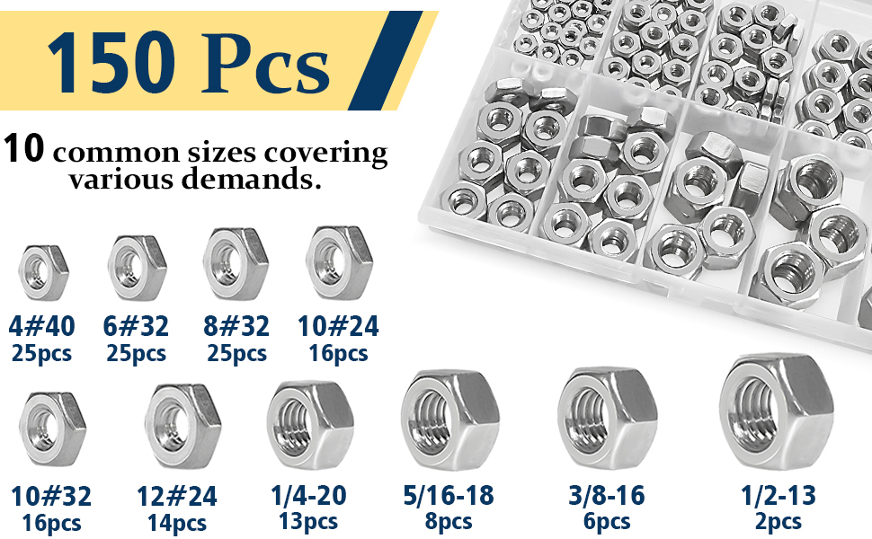sae hex nut assortment kit