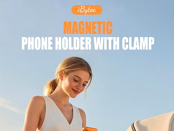 magnetic phone holder for stroller