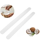 2Pcs White Coconut Opener,Coconut Meat Scraper,Soft and Flexible Coconut Egg Tools Kitchen Utensi...