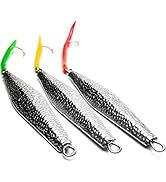 VMSIXVM Diamond Jigs Saltwater Fishing Lures, 1-16oz Casting Jigging Spoon Surf Fishing Sinking F...