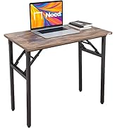 Need Small Desk 31 1/2" No Assembly Foldable Writing Table,Sturdy and Heavy Duty Folding Computer...