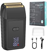 HIENA PRO Cordless Reciprocating Shaver for Men, Professional Rechargeable Beard Trimmer and Bald...