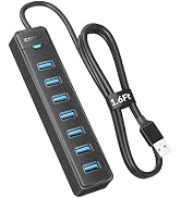 7 Ports USB Hub 3.0 - iDsonix USB 3.0 Hub 5Gbps Splitter Multiport Adapter, USB Hub Extender for ...