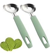 2 Pack Cactus Peeler Tool, Stainless Steel Cactus Peeler Spoon, Pelador de Nopales (mint green)