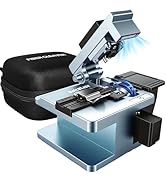 Optical Fiber Cleaver,High Precision FTTH Fiber Optic Cutter - 16-Port Tungsten Steel Blade, 80,0...