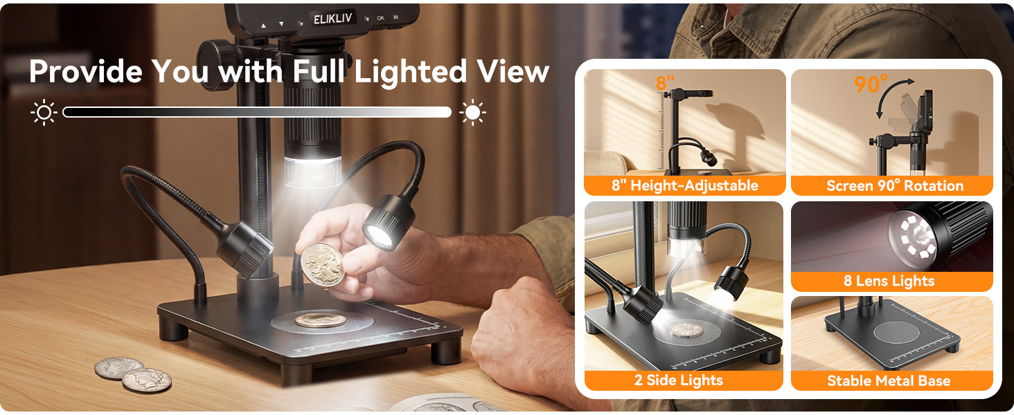 Elikliv Microscope with Weighing Scale