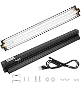 T5 UVB Reptile Light Fixture HO UVB Bulb Lighting Combo Kit, 10.0 UVB Light for Reptiles Terrariu...