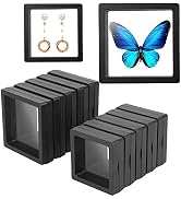 Linkstyle 10PCS 3D Floating Frame Display Stand, Challenge Coins Display Holder Case, Jewelry Spe...