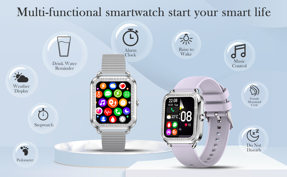 smart watch for iphone compatible blood pressure fitness activity trackers smartwatches heart rate