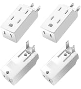 Multi Plug Outlet Extender,AC Flat Plug Adapter Outlet,Mini Indoor Wall Tap Plug, Electrical Wall...