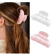 Banatra Acrylic Hair Claw Clips Medium Hair Claw Cute Clip Claws Non Slip Hair Accessories for Wo...
